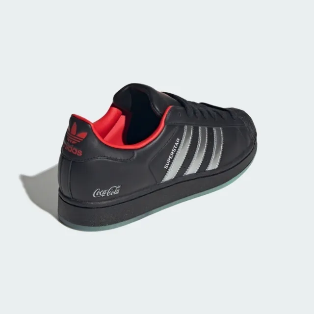 【adidas 愛迪達】Superstar II Coca-Cola 男女 休閒鞋 復古 皮革 流行 黑(KH6891)