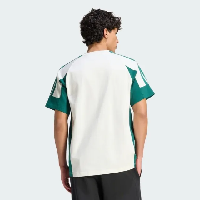 【adidas 愛迪達】M Lux Tiro T Sc 男女 T恤 運動上衣 休閒短袖 白綠 亞版 純棉(KS5052)