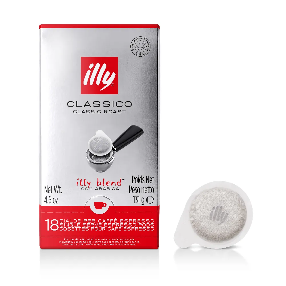 【illy】E.S.E. Pods咖啡易理包 18入/盒 中焙(ese pod 咖啡包 適用易理包咖啡機 半自動咖啡機)