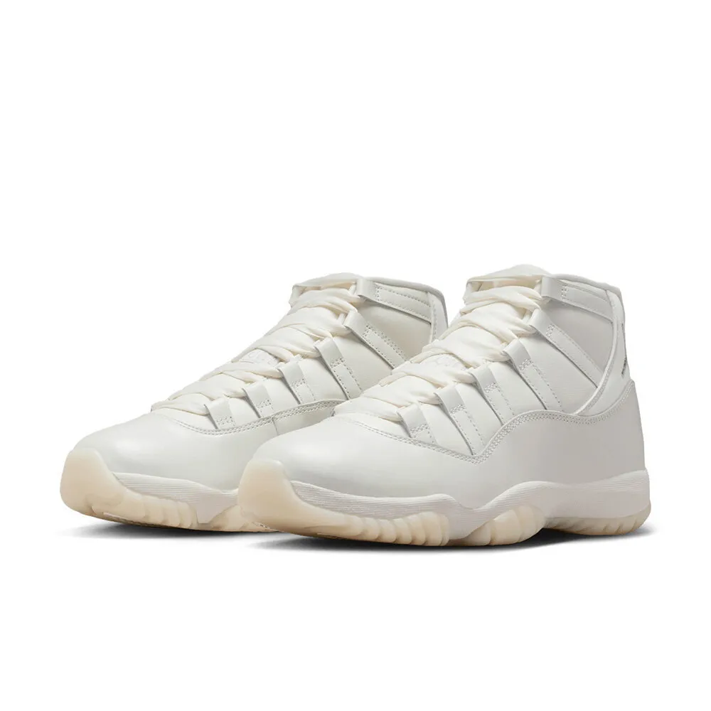 【NIKE 耐吉】W Nike Air Jordan 11 Retro Pearl 珍珠白 皮革 休閒鞋 運動鞋 女鞋 AR0715-110