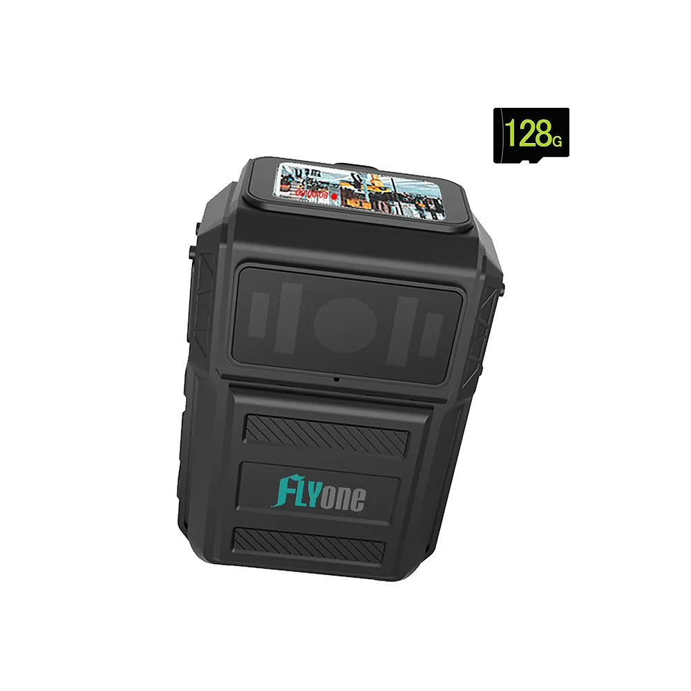 【FLYone】A100 加送128G卡 高清2K SONY鏡頭 WIFI紅外夜視升級 防水型 警用執法密錄器 (附贈座充)