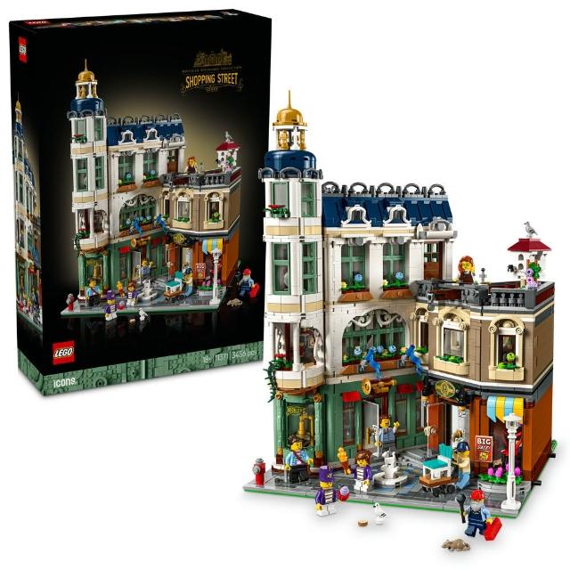 【LEGO 樂高】Icons 11371 商店街(建築模型 禮物 居家擺設 積木)