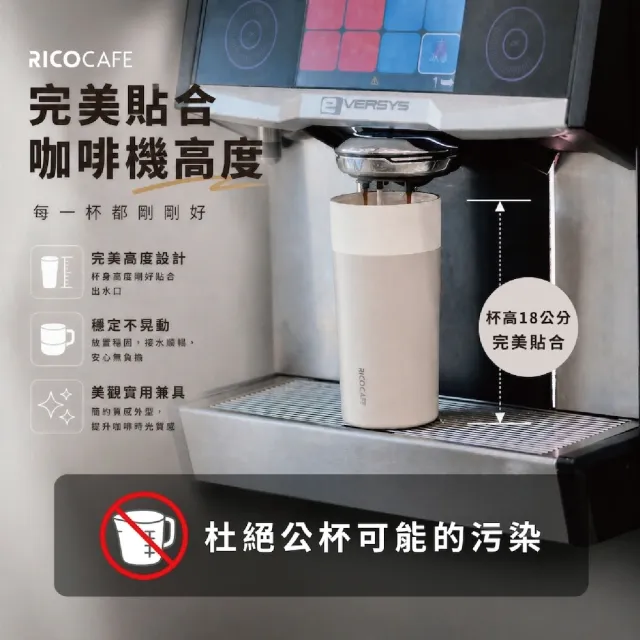 【RICO 瑞可】RICOCAFE 陶瓷塗層保溫杯 GSC日日杯 600ml(獨家「防誤開制鎖」設計)