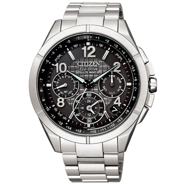 【CITIZEN 星辰】光動能GPS衛星對時鈦金屬手錶-43.5mm 父親節 送禮(CC9070-56H)