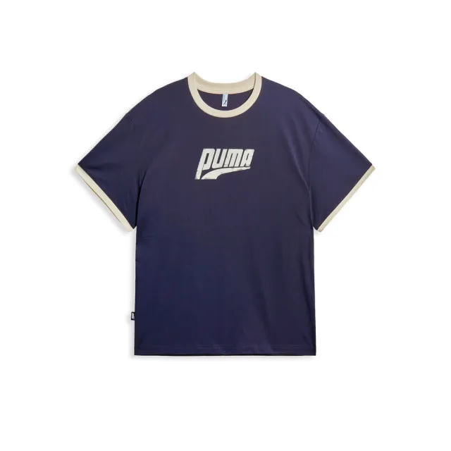 【PUMA】短袖上衣 男 女 亞規 EASY MILES 藍 63629416