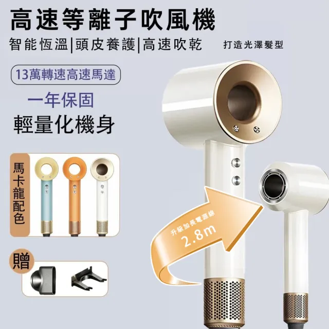 【小不記】等離子大風量吹風機（2.8米線+單風嘴）吹風機 吹風筒 強力吹風機 沙龍吹風機 負離子吹風機
