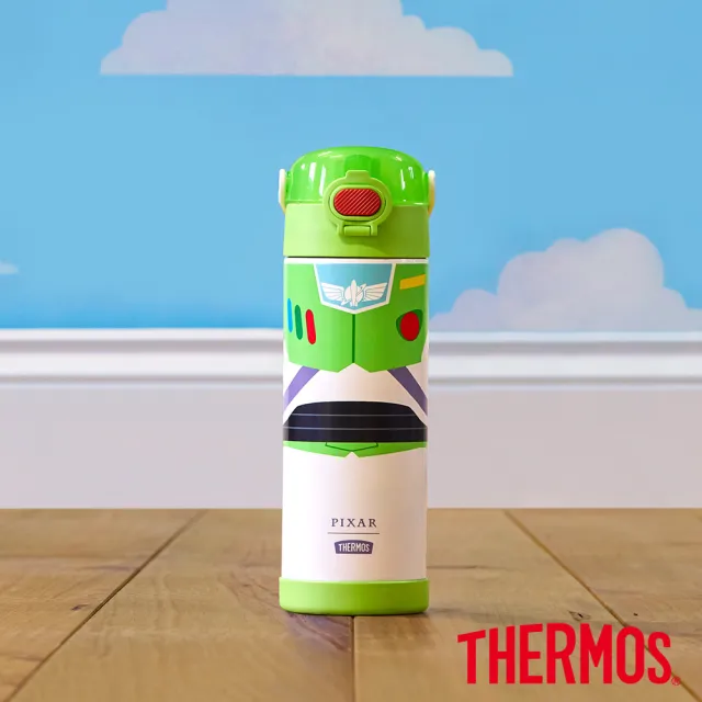 【THERMOS 膳魔師】玩具總動員不鏽鋼真空彈蓋直飲保冷瓶兒童水壺470ml(F4215TS)