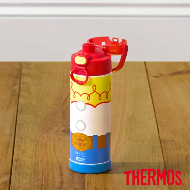【THERMOS 膳魔師】玩具總動員不鏽鋼真空彈蓋直飲保冷瓶兒童水壺470ml(F4215TS)