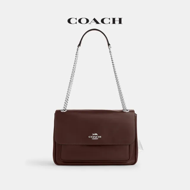 【COACH】蔻馳官方直營 ELODIE 斜背手袋 斜背包 側背包 斜挎包-楓葉色(CCF09)