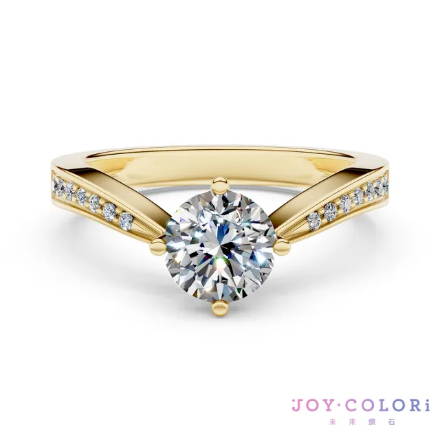 【JOY COLORi 未來鑽石】IGI 0.50克拉 DVS1 18K金 求婚鑽戒(培育鑽石 阿波羅之詩 RS2770LG)