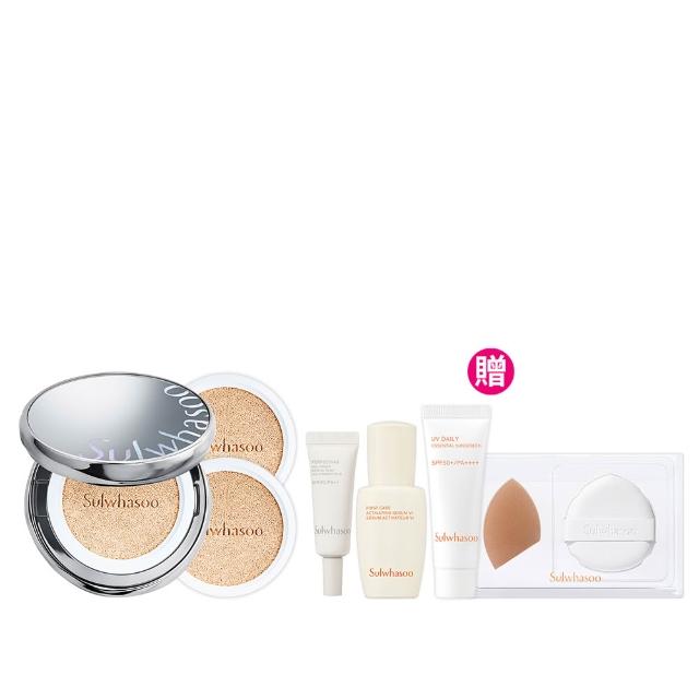 【Sulwhasoo 雪花秀】官方直營 完美珍珠光精華氣墊SPF50 一盒2蕊  (柔焦版/水亮版)