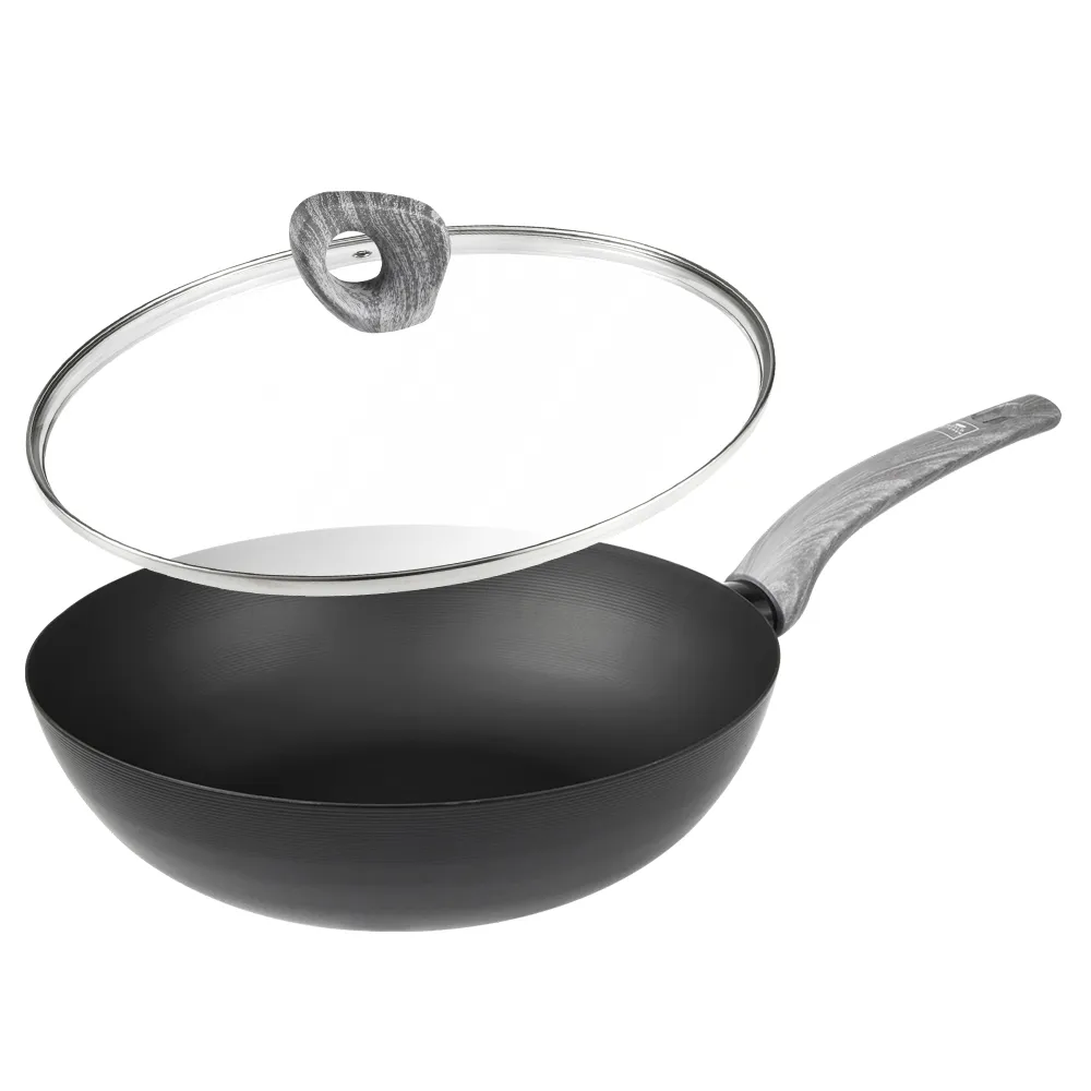 【CorelleBrands 康寧餐具】WORLD KITCHEN 深炒拿鐵鍋30cm-含蓋(台灣製造)