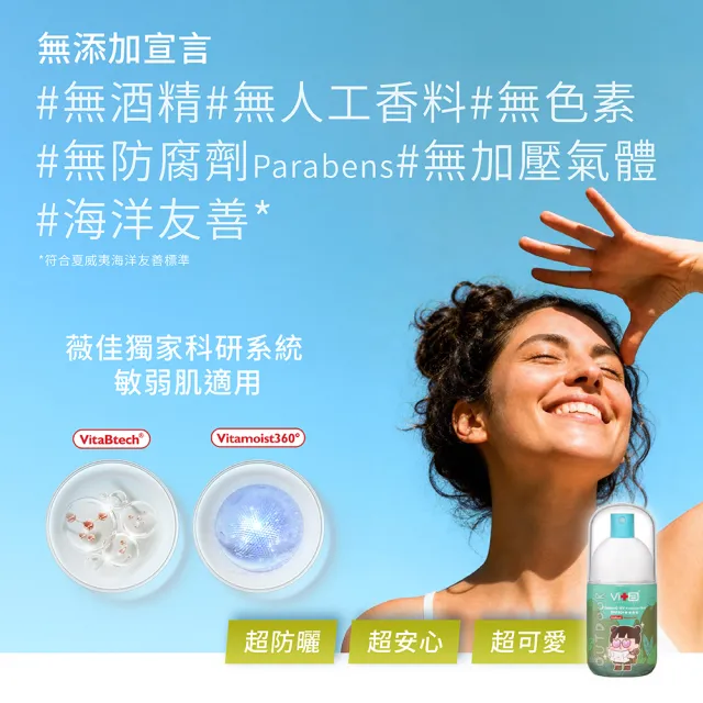【Swissvita 薇佳】超C防曬水噴霧SPF50+★★★★ 戶外防護型50ml