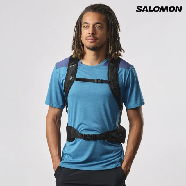 【salomon】TRAILBLAZER 20 多功能背包 黑/合金灰