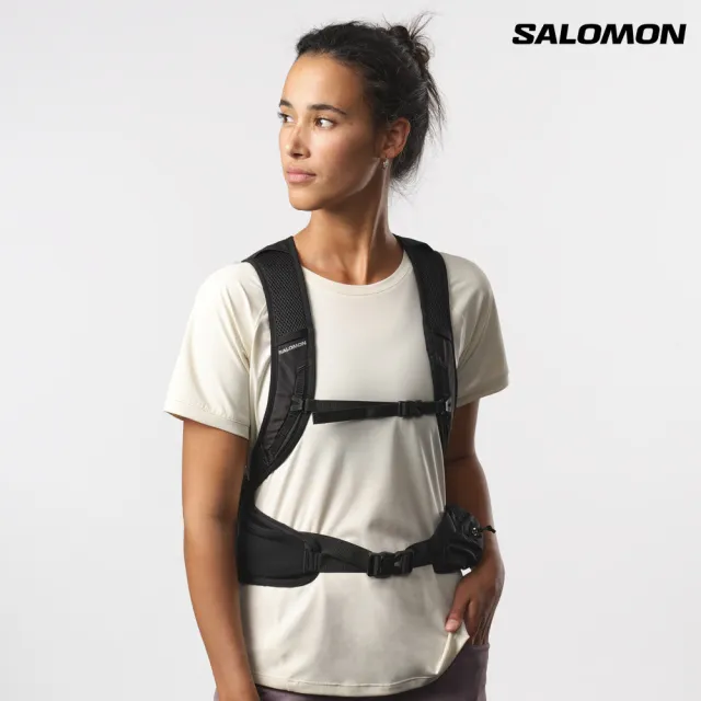 【salomon】TRAILBLAZER 20 多功能背包 黑/合金灰