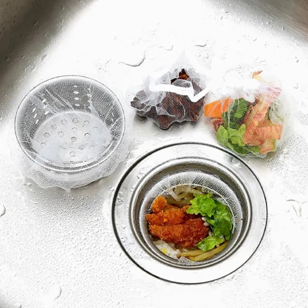 【昊采家品】30入超值組 5包 排水孔過濾網 過濾網 水槽過濾網(濾網 過濾 殘渣)