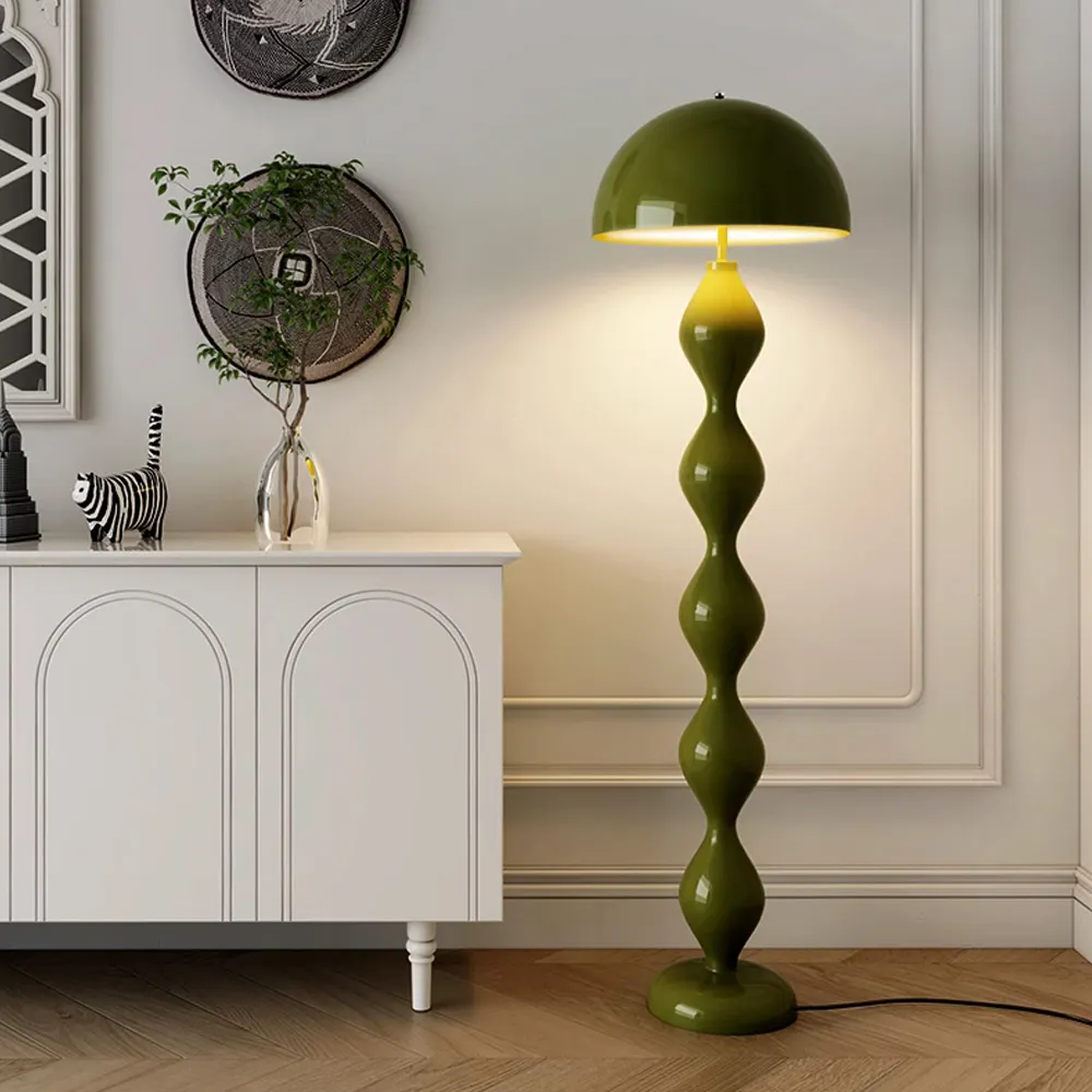 【窩居】奶油風落地燈擺飾 40*150cm 三色變光(立式地燈 床頭氛圍燈 落地擺件 氛圍裝飾燈)