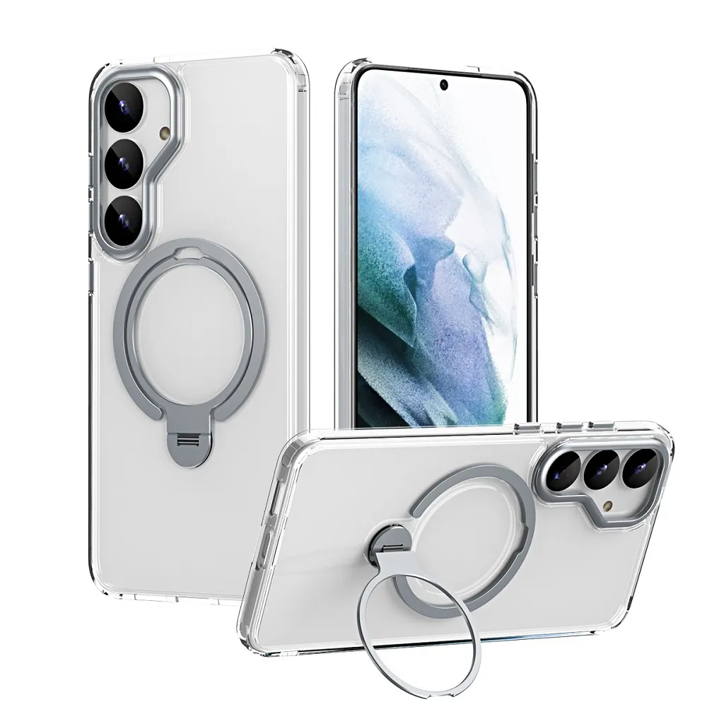 【ACE_CASE】Samsung Galaxy S25 Plus雙環360度旋轉 MagSafe磁吸指環支架手機殼保護殼保護套