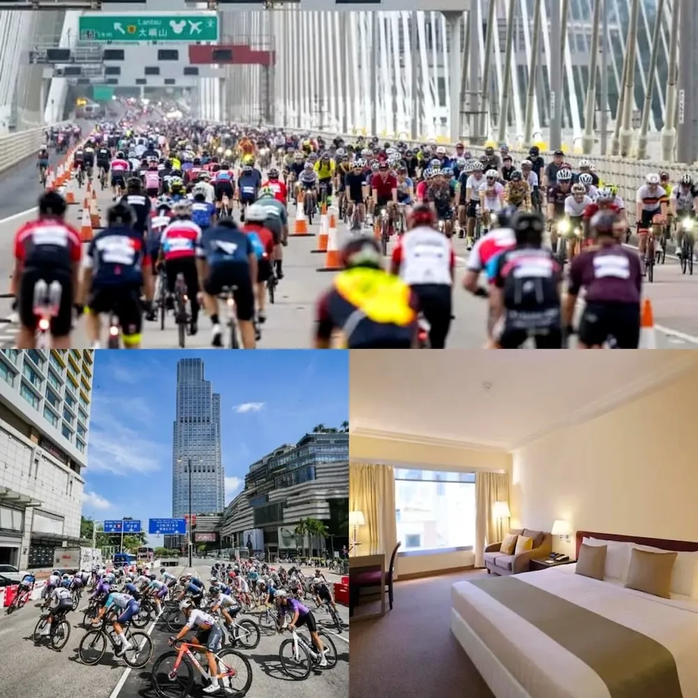 2026香港單車節｜32KM跨海大橋追風巡禮1名+恒豐酒店單人房/雙床房3晚
