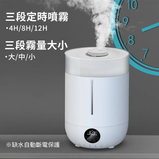 【Warm】大容量上加水超音波水氧機W-340T大霧量(買就送澳洲精油10mlx3瓶/薰香/加濕器/香氛/擴香機/負離子)