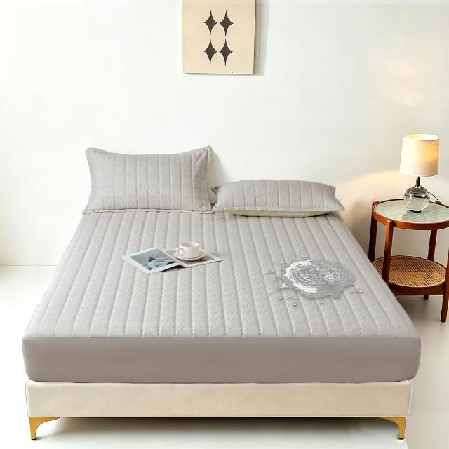 【Sleep Peacefully 寢室安居】買1送1 4層機能防護3M石墨烯鋪棉防水保潔墊-任選均一價(單/雙/加大/特大)
