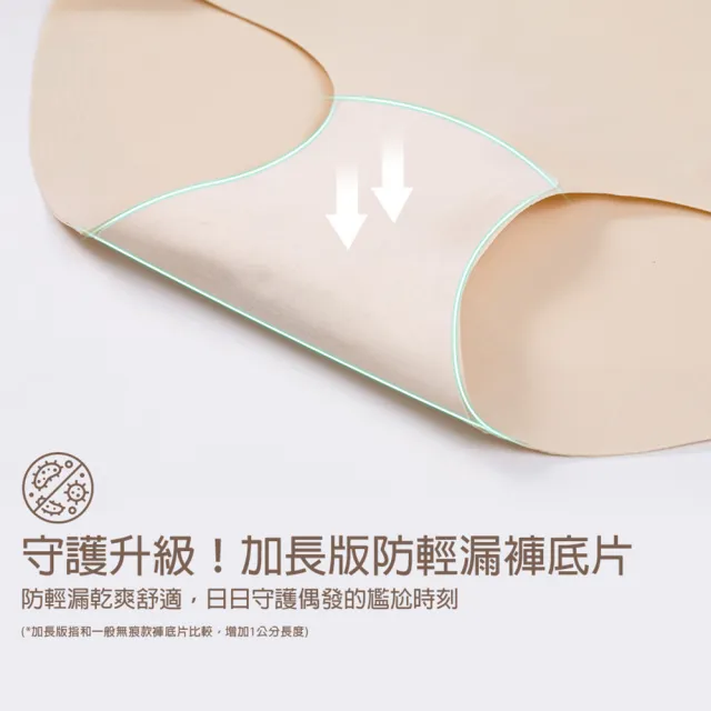 【蒂巴蕾】任選3件-中高腰防輕漏內褲 無痕/無縫 女內褲 抗菌內褲 抗菌內褲 包覆 收腹