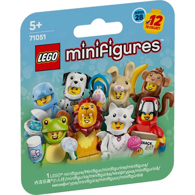 【LEGO 樂高】Minifigures 71051 第 28 代-動物(角色人偶 隨機驚喜盒 積木 玩具)