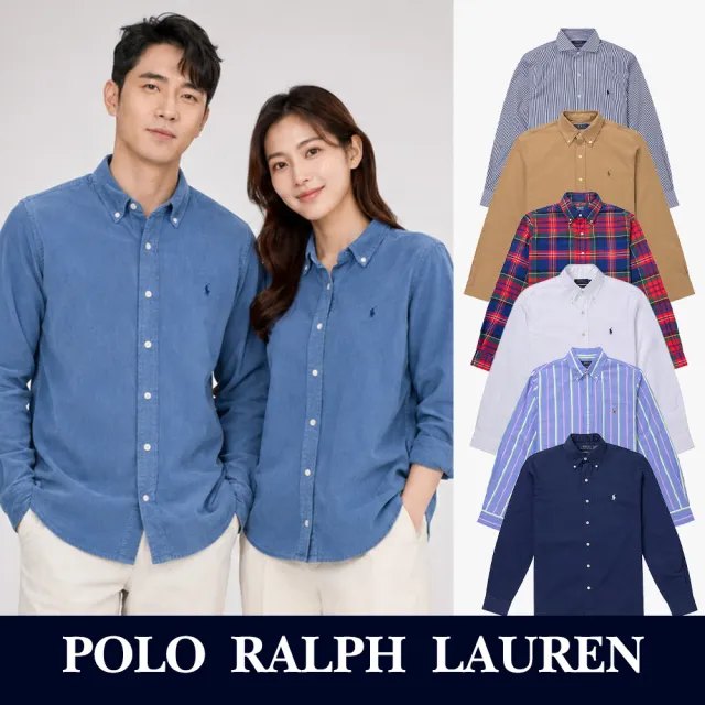 【RALPH LAUREN】RL POLO 經典刺繡小馬長袖襯衫 上衣-多色選(CLASSIC FIT/平輸品)