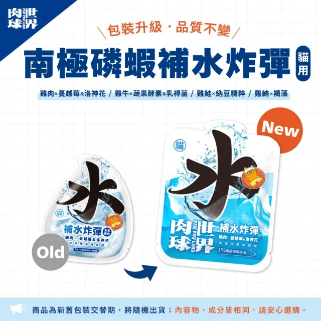 【PAW PAW LAND 肉球世界】補水炸彈主食餐包45g×20入(貓咪主食餐包)