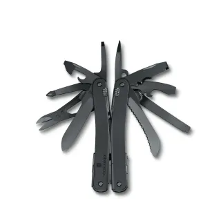 【VICTORINOX 瑞士維氏】Swiss Tool MXBS 工具鉗/24用/黑/附刀套(3.0226.M3N)