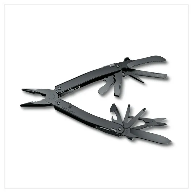 【VICTORINOX 瑞士維氏】Swiss Tool MXBS工具鉗 105mm/24用/黑(3.0226.M3N)