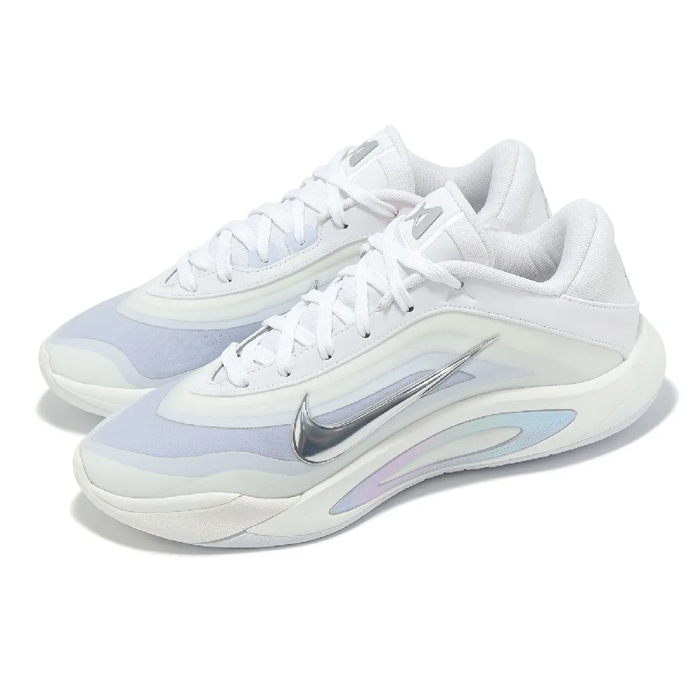 【NIKE 耐吉】籃球鞋 A One EP 女鞋 男鞋 白 銀 首發配色 A’One 實戰(FZ8606-100)