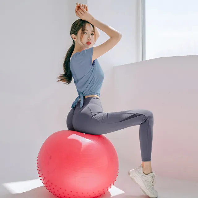【BODYAIR】任2入 芭比寬腰T字抓皺翹臀蜜桃褲(瑜珈.運動.慢跑.透氣.舞蹈.運動褲)