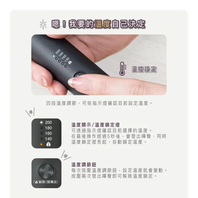 【TESCOM】官方直營 負離子直髮造型梳 TB550ATW