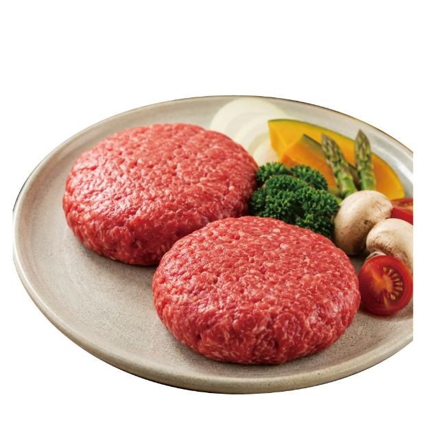 【約克街肉鋪】豪鮮_手工美國超厚100%純牛漢堡排6片(100g±10%/片)