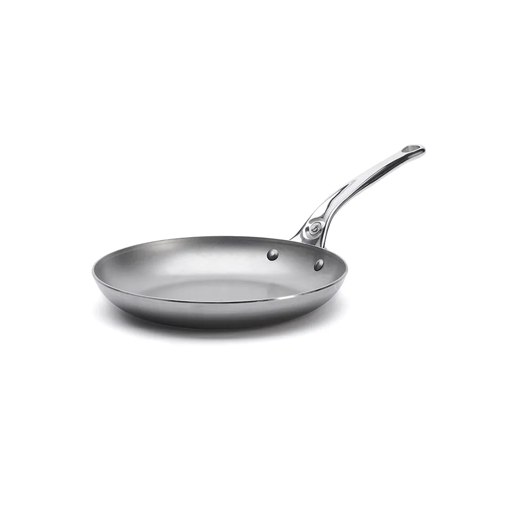 【de Buyer 畢耶】原礦蜂蠟鐵鍋 職人防滑握柄早餐鍋24cm-適用IH爐(適用烤箱)