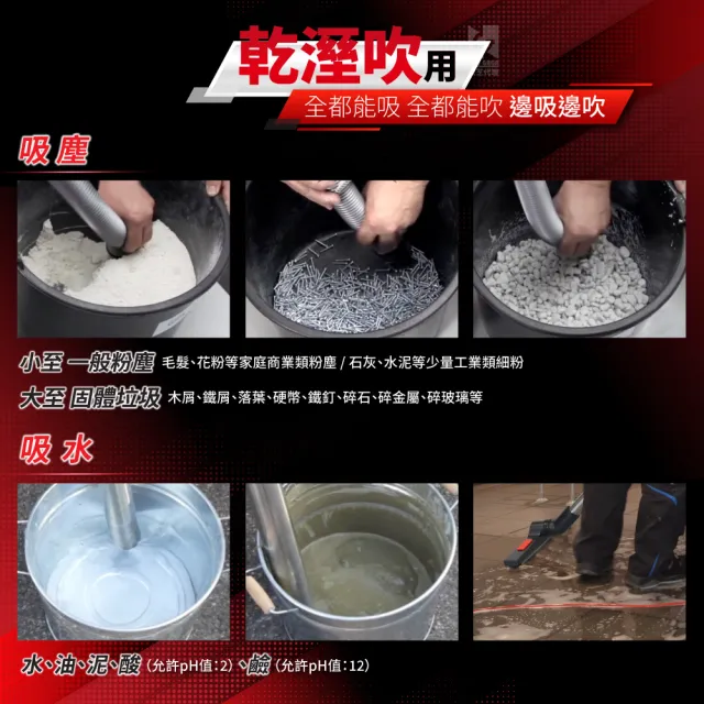 【Starmix 吸特樂】1400W 45L強力型渦輪旋風式乾溼吹三用吸塵器（NSG－1445）