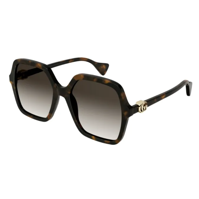 【GUCCI 古馳】雙G LOGO 經典膠框太陽眼鏡組合(禮物／送禮首選 GG1071S、GG1072SA、GG1073SK)