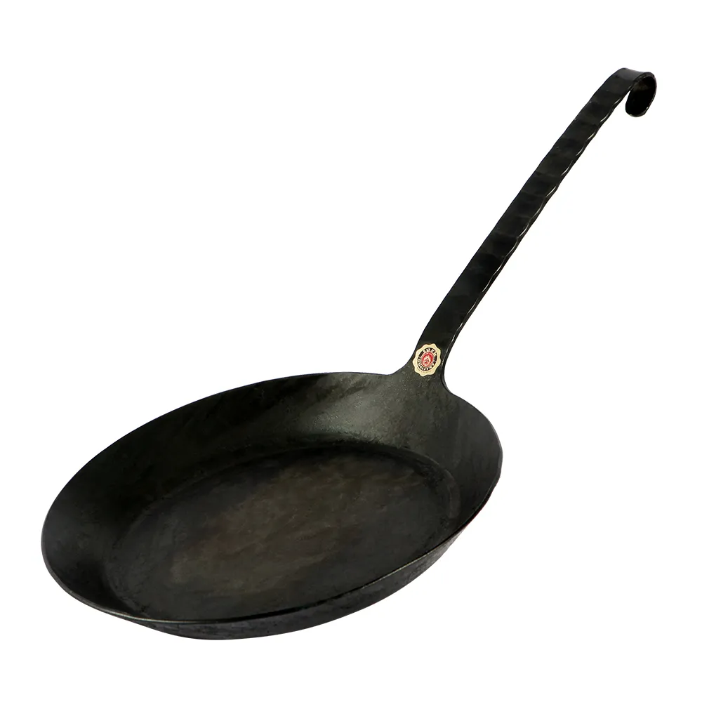 【德國turk鐵鍋】手工職人專業經典一體成型 熱鍛平底鍋長柄24cm 65524(台灣獨家總代理經銷)