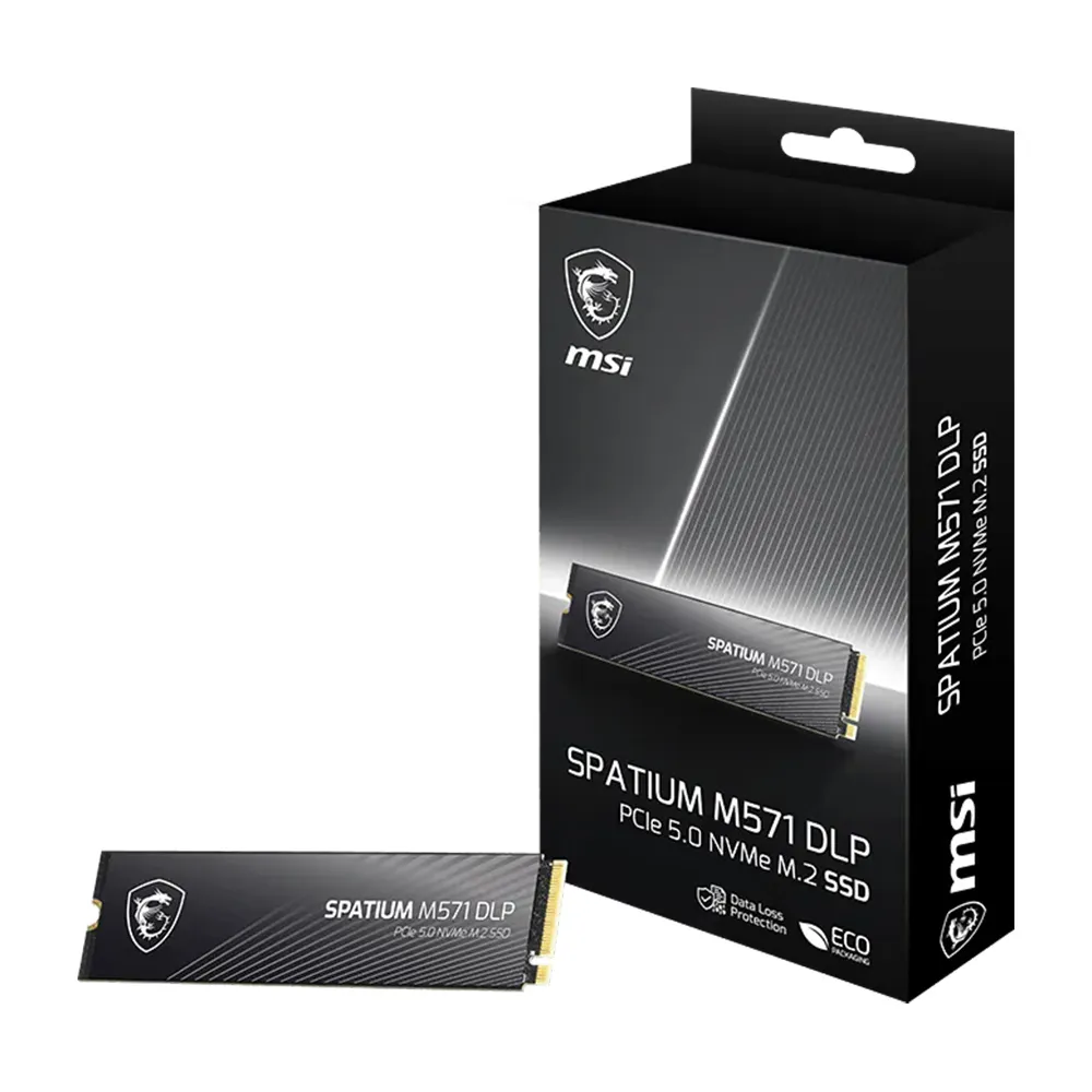 【MSI 微星】SPATIUM M571 2TB DLP PCIe 5.0 NVMe M.2 SSD固態硬碟(讀14500MB/寫11000MB)