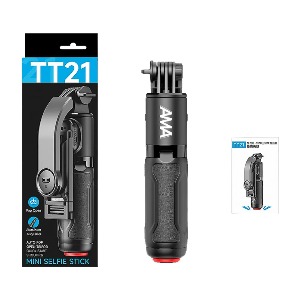 【AMA】TT22 自拍跳跳桿 藍芽遙控 自拍棒(獨旅拍照必備 網紅自拍神器 630mm極限伸長)
