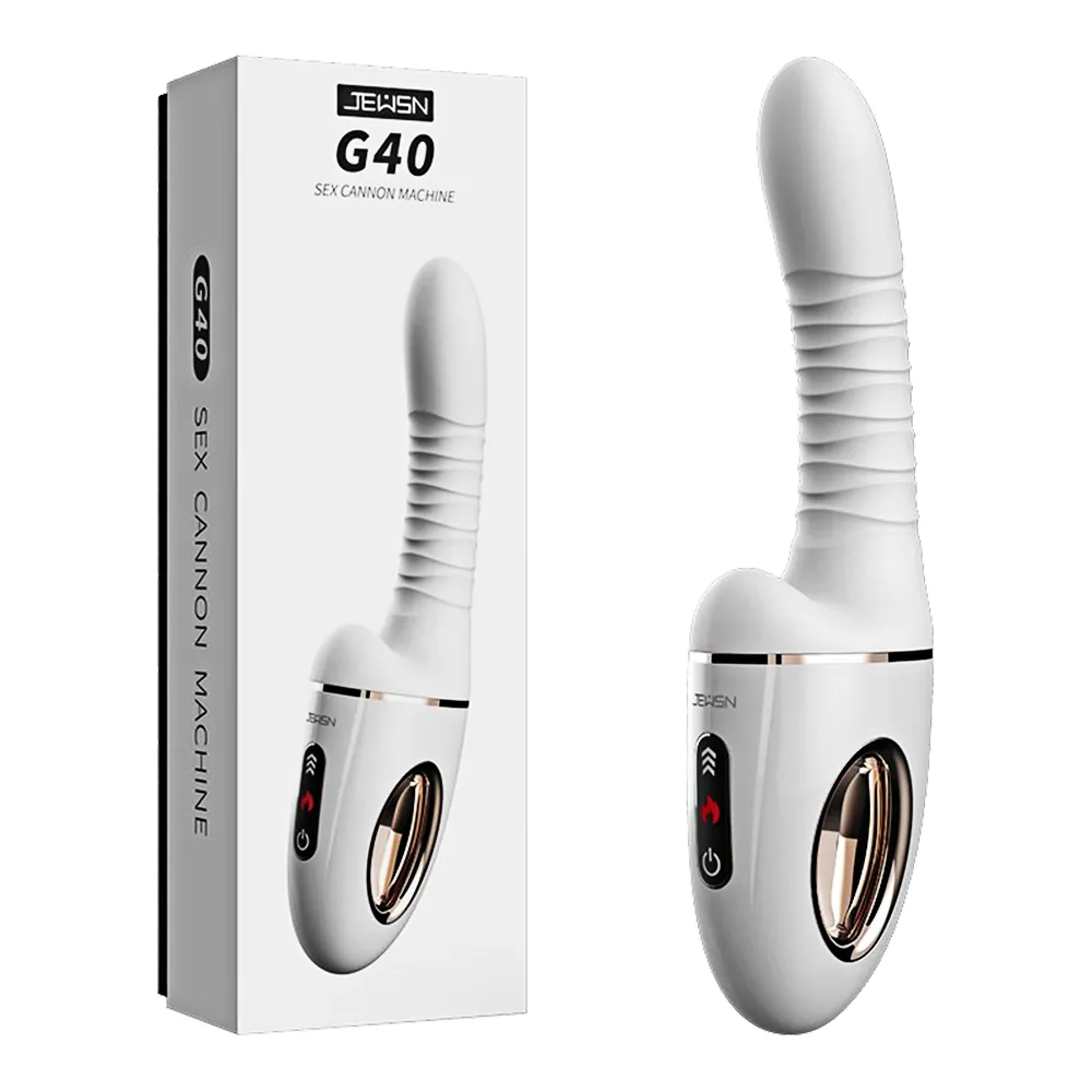 【JEUSN】電動自慰棒 情趣加熱按摩棒(G40智能10x10伸縮震動加溫炮機)