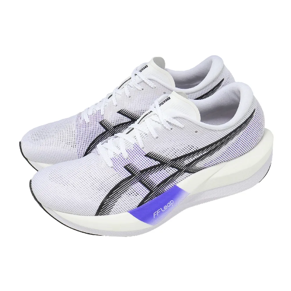 【asics 亞瑟士】競速跑鞋 Magic Speed 5 男女鞋 白 紫 黑 碳板 緩衝 慢跑鞋 1013A183100