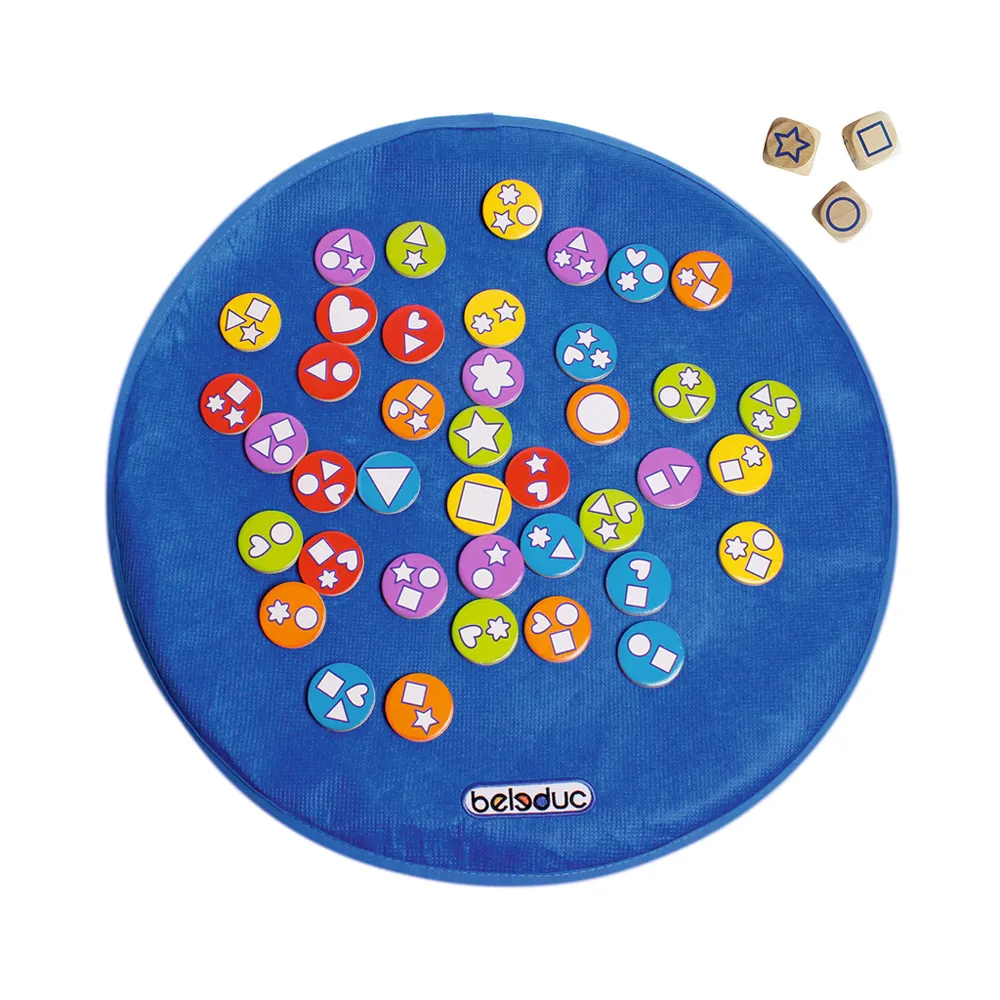 【Hape】beleduc貝樂多 桌遊-形狀遊戲戰 (兒童桌遊/多人/親子/教具/形狀辨識)