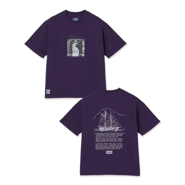 【CHUMS】CHUMS 休閒 Old Booby Archive T-Shirt短袖上衣 紫羅藍 男 (CH012724P034)
