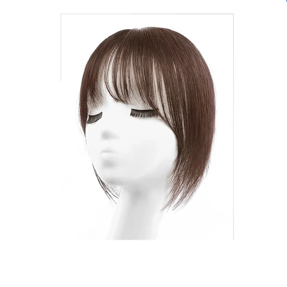 【巴黎精品】現貨+預購 女補髮塊真髮髮片透氣假髮片輕量隱形增髮量假髮接髮(前額髮際線補量蓬鬆4款a1fw21)