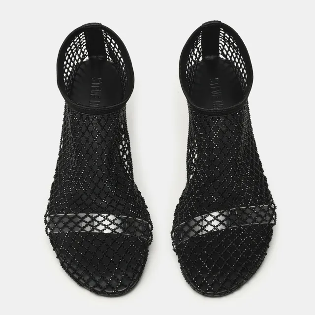 【steve madden】鑽面網格套穿平底鞋 MINO-R(黑色)