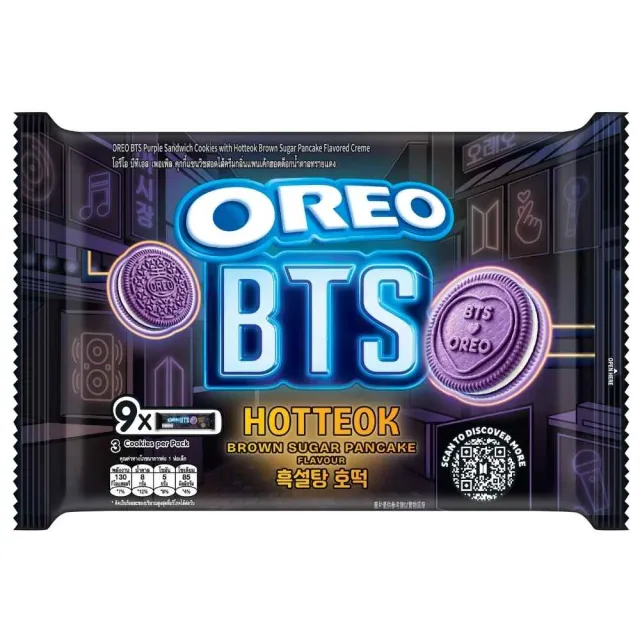【OREO 奧利奧】奧利奧夾心餅乾隨手包 兩包組(多口味可選、含BTS 聯名款)