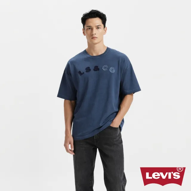 【LEVIS】男款 舒適短袖 刺繡設計 LOGO Tee 短袖 上衣 熱賣單品 003N6-0000