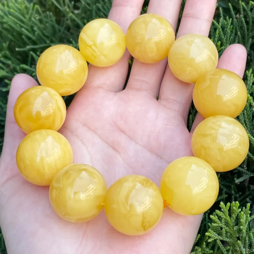 琥珀蜜蠟(俄料滿蜜大手串)